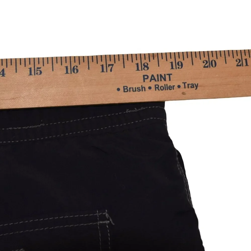 Tommy Bahama Swim Shorts S Black Y2K Surf Beach 6